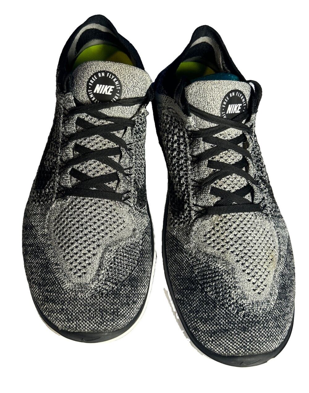Nike Free Rn Flyknit 2018 White Black Men’s 12